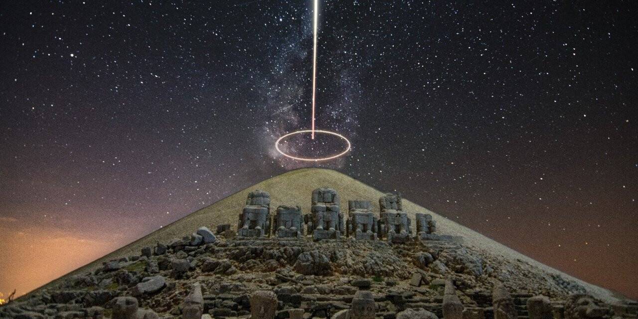 Nemrut Dağı Samanyolu ile birlikte görüntülendi