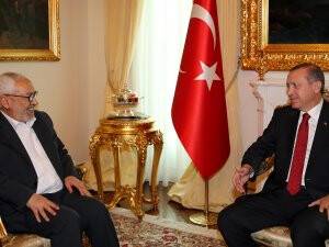 Erdoğan, Gannuşi'yi kabul etti