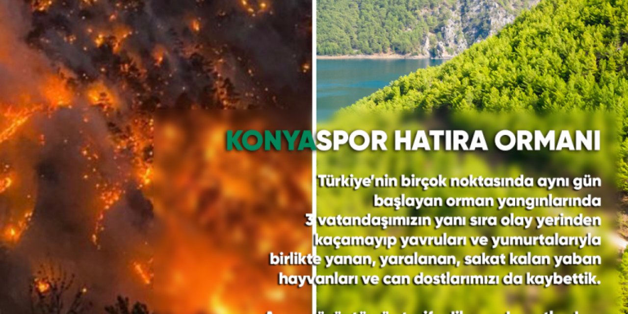 Konyaspor, Manavgat'ta hatıra ormanı oluşturacak