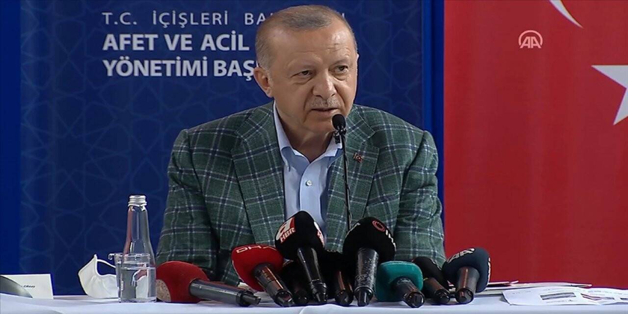 Cumhurbaşkanı Erdoğan: Afet bölgesine 50 milyon lira ödenek gönderildi