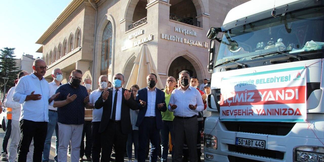 Nevşehir’den Manavgat’a bir tır yardım gönderildi