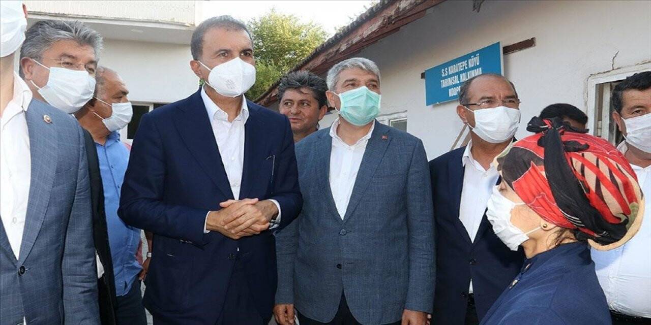 AK Parti'li Çelik'ten orman yangınında zarar gören alanlarda inceleme
