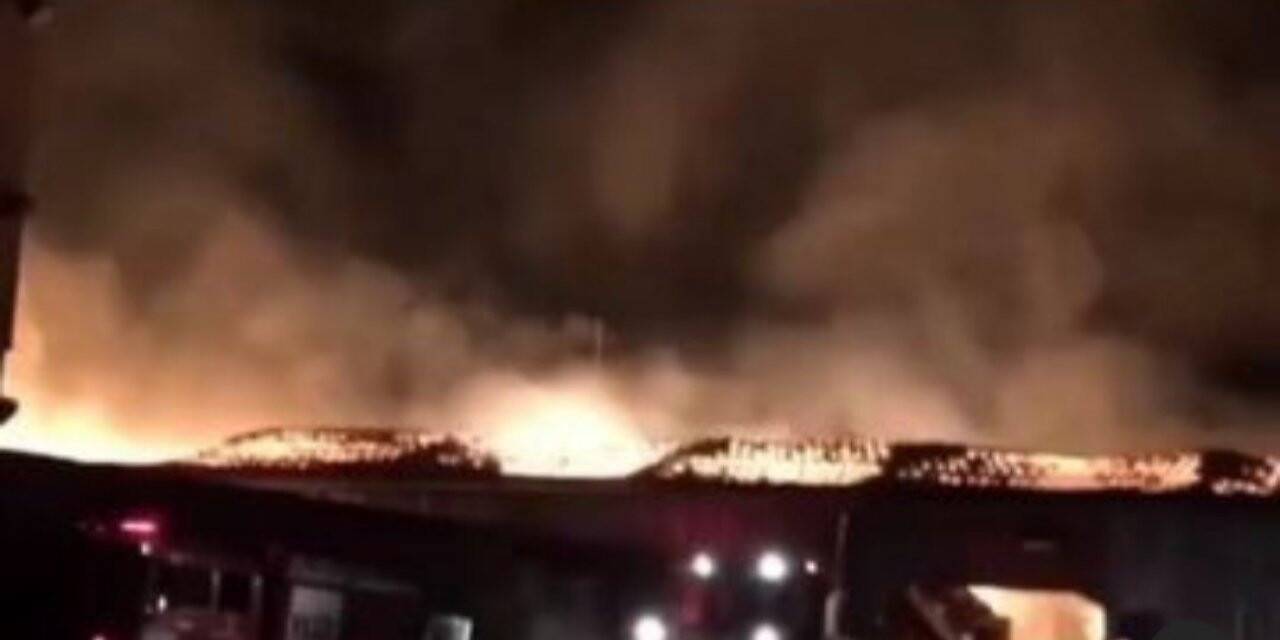 Geri dönüşüm tesisinde yangın