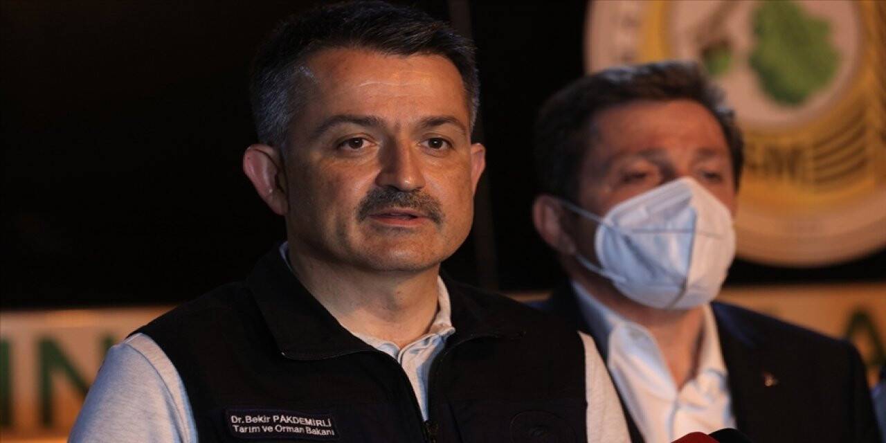 Tarım ve Orman Bakanı Bekir Pakdemirli: “125 yangından 117’si kontrol altına alındı, 8 noktada yangın devam ediyor.“
