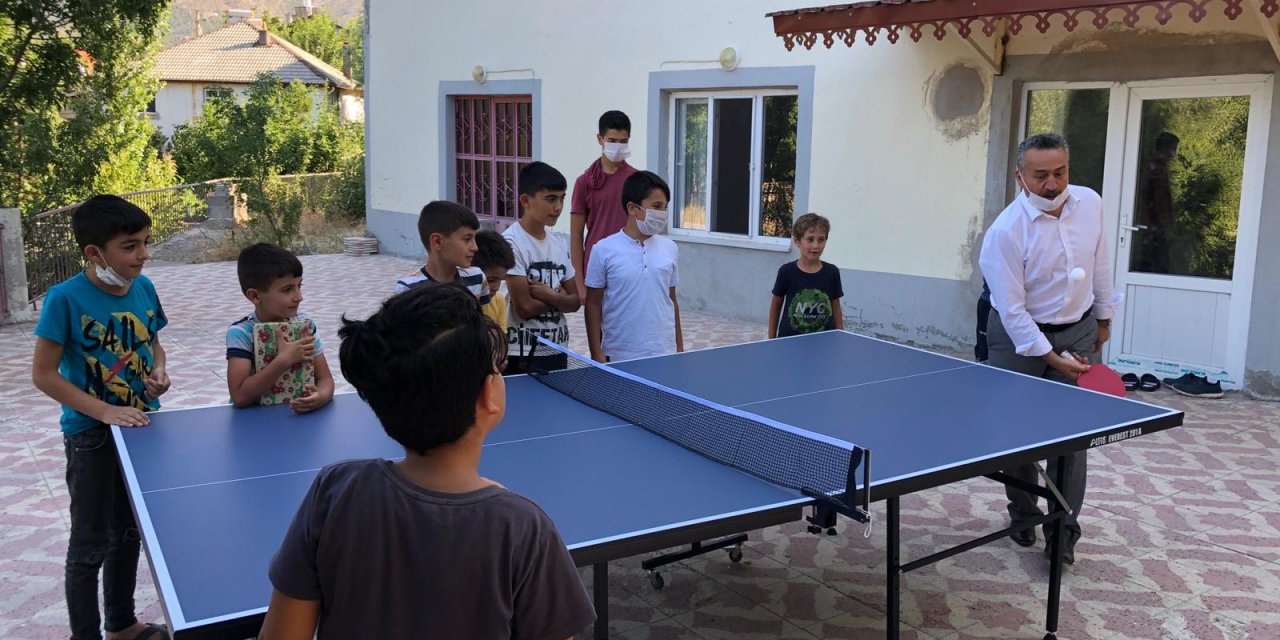 Seydişehirli çocukların masa tenisi heyecanı