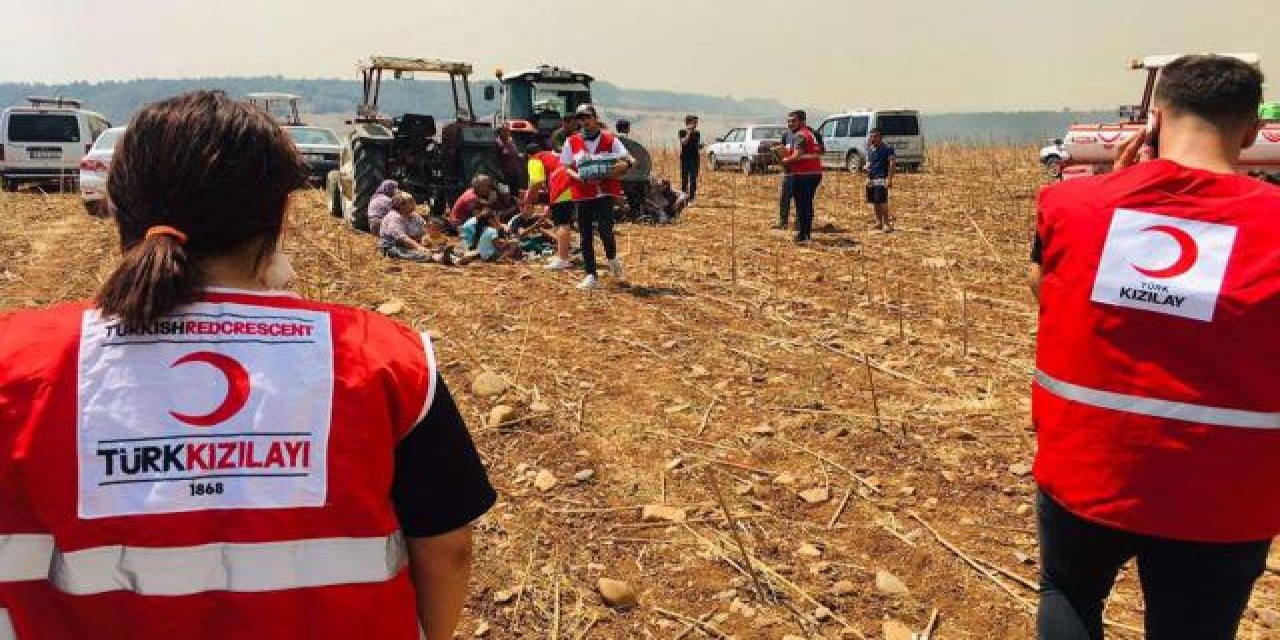 Türk Kızılay, orman yangınlarında 300 bin kişiye destek sağladı
