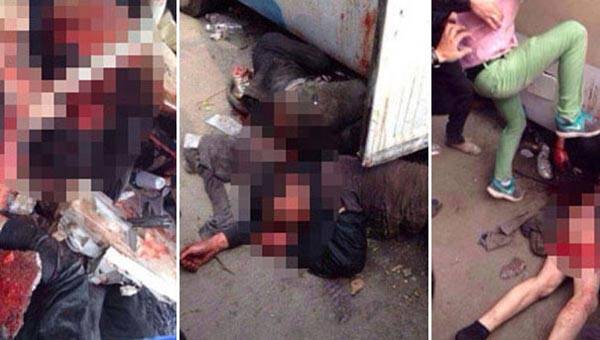 Çin'de polisleri öldüresiye linç ettiler!