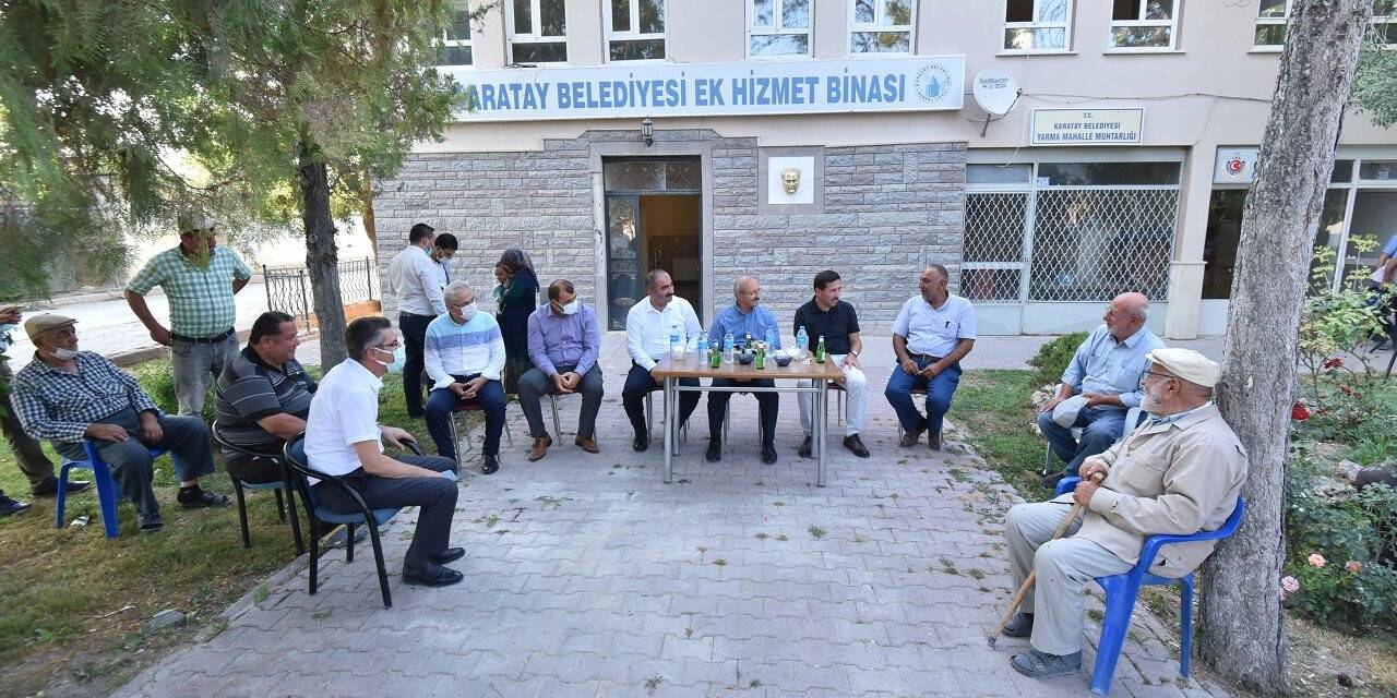 AK Parti Karatay İlçe Teşkilatı’ndan mahalle ziyaretleri