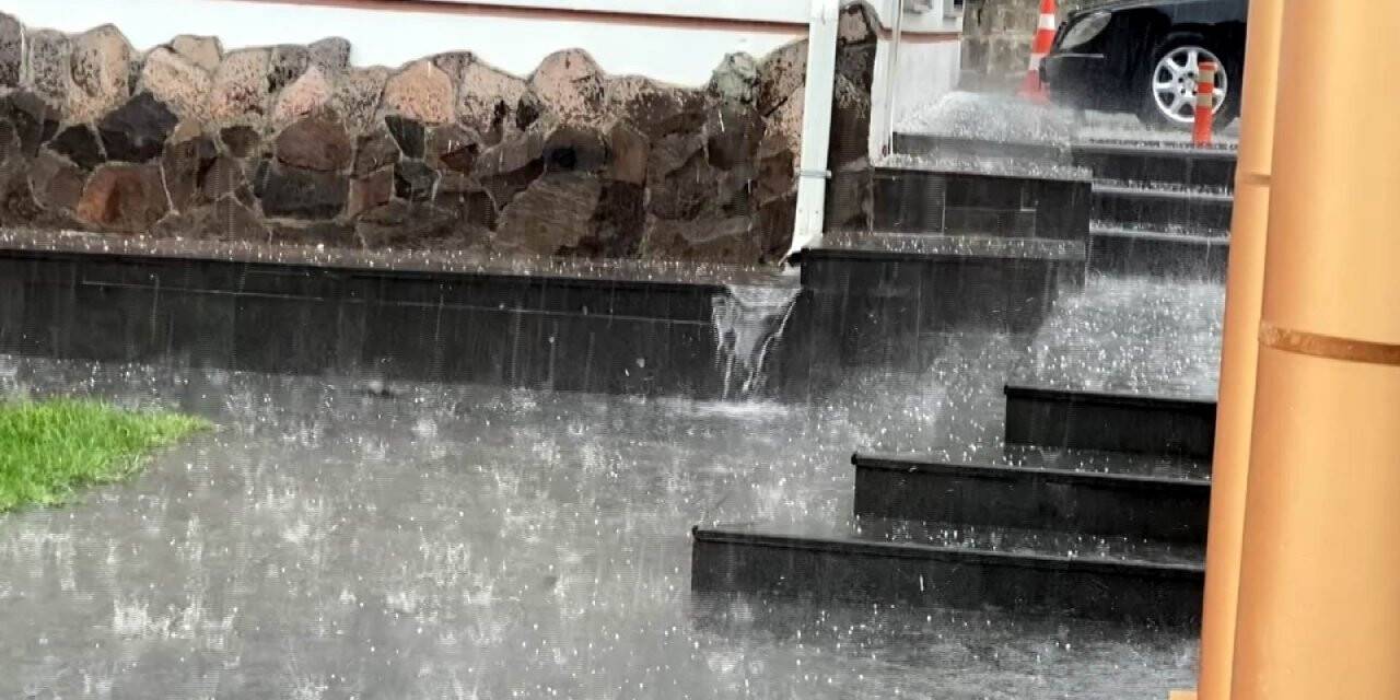 Kayseri’de dolu yağışı etkili oldu