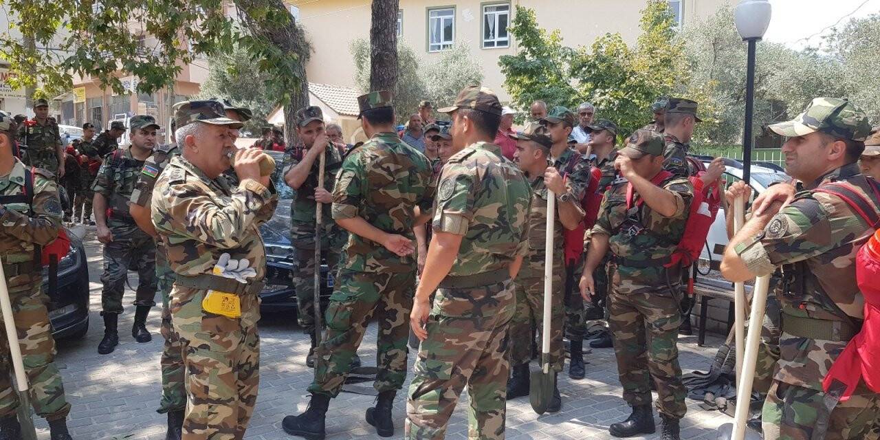 200 kişilik Azerbaycan ekibi Çine’ye geldi