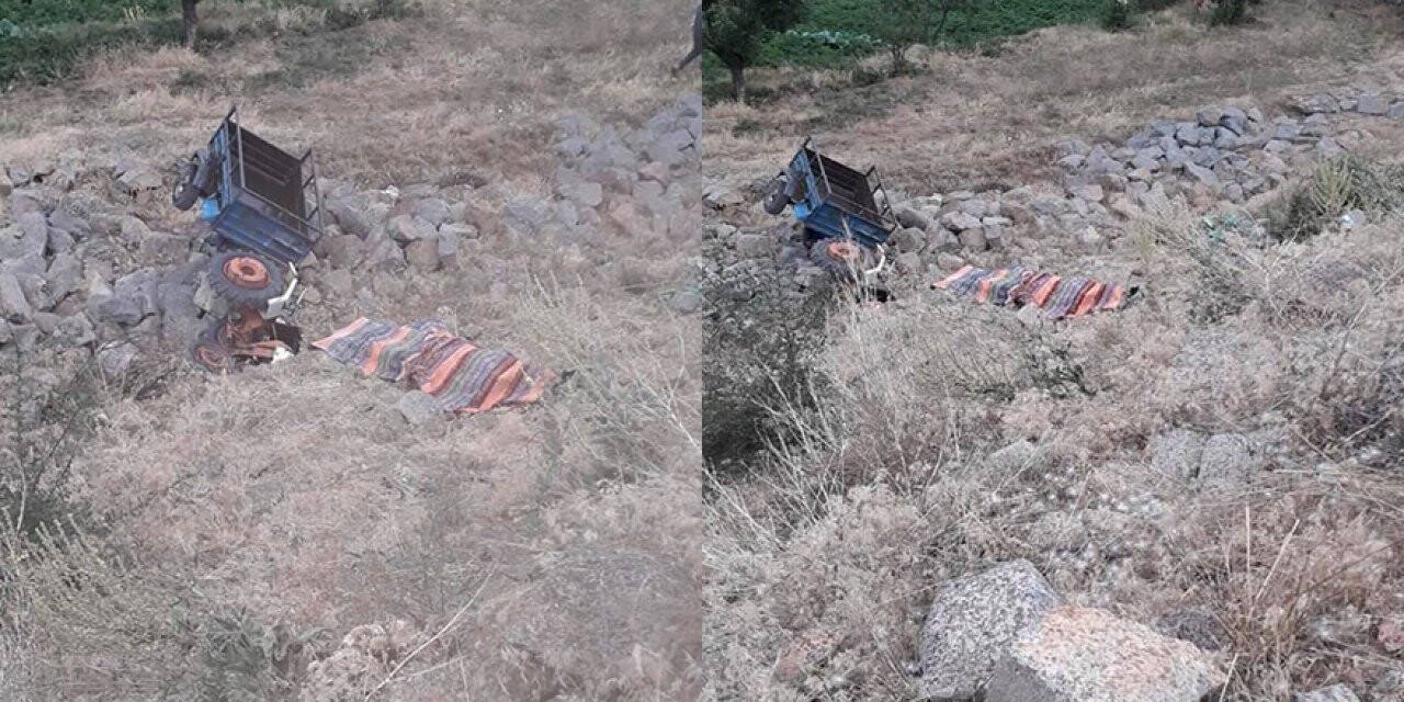 Konya'da feci kaza! Traktör uçuruma yuvarlandı: 1 ölü