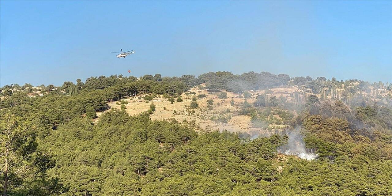 Antalya'nın Kaş ilçesinde orman yangını çıktı