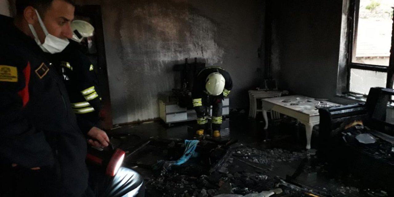 Kulu'da ev yangını kısa sürede söndürüldü