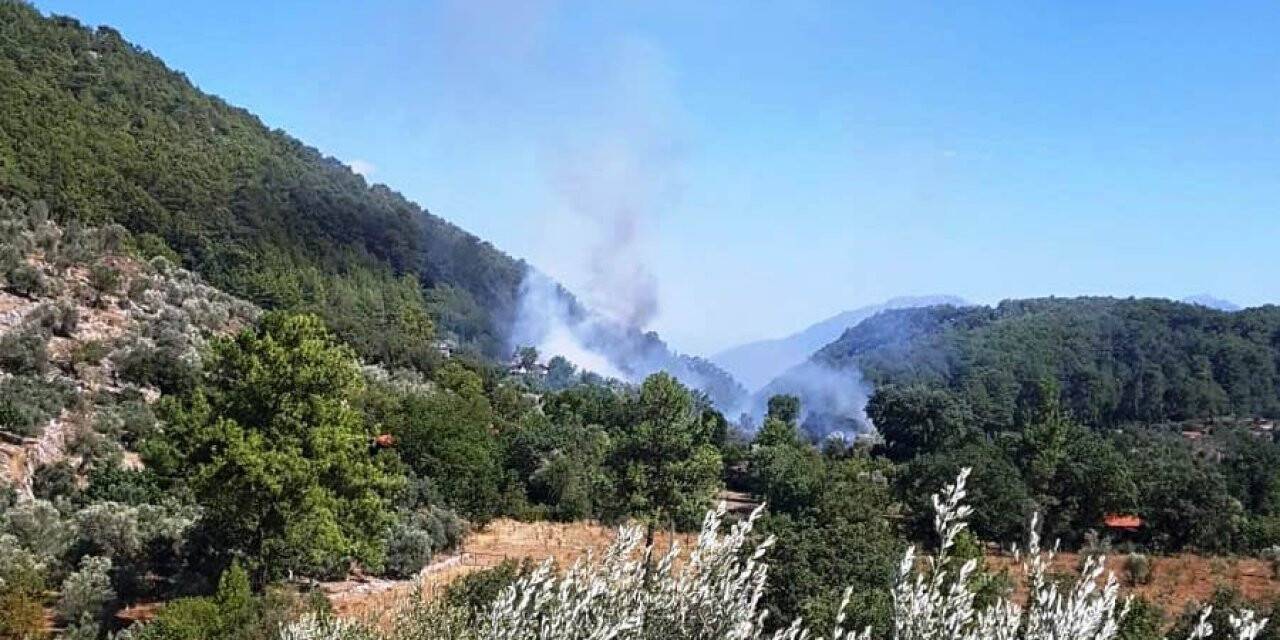 Göcek’teki yangın büyümeden söndürüldü