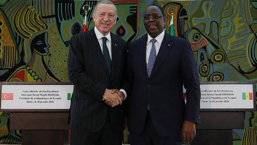 Cumhurbaşkanı Erdoğan, Senegal Cumhurbaşkanı Macky Sall ile görüştü