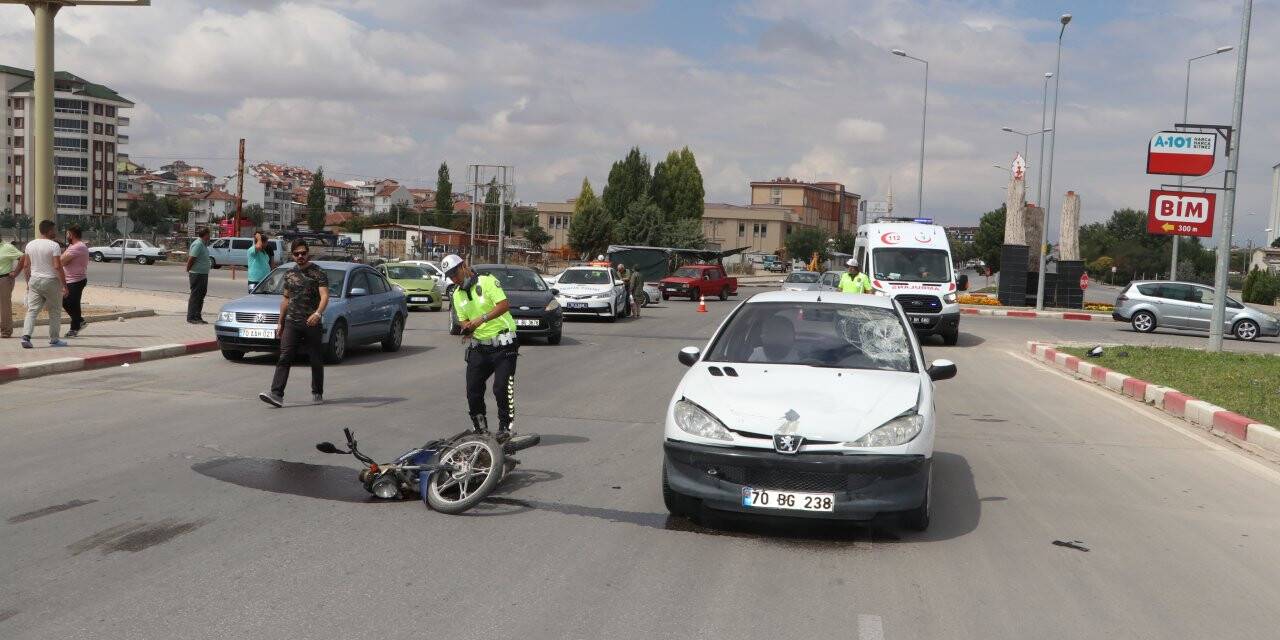 Motosiklet sürücüsü Konya’ya sevkedildi