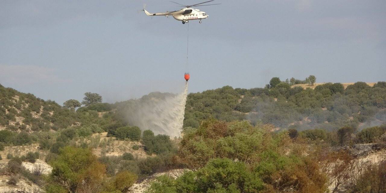 Uşak’ta çıkan yangın kontrol altına alındı