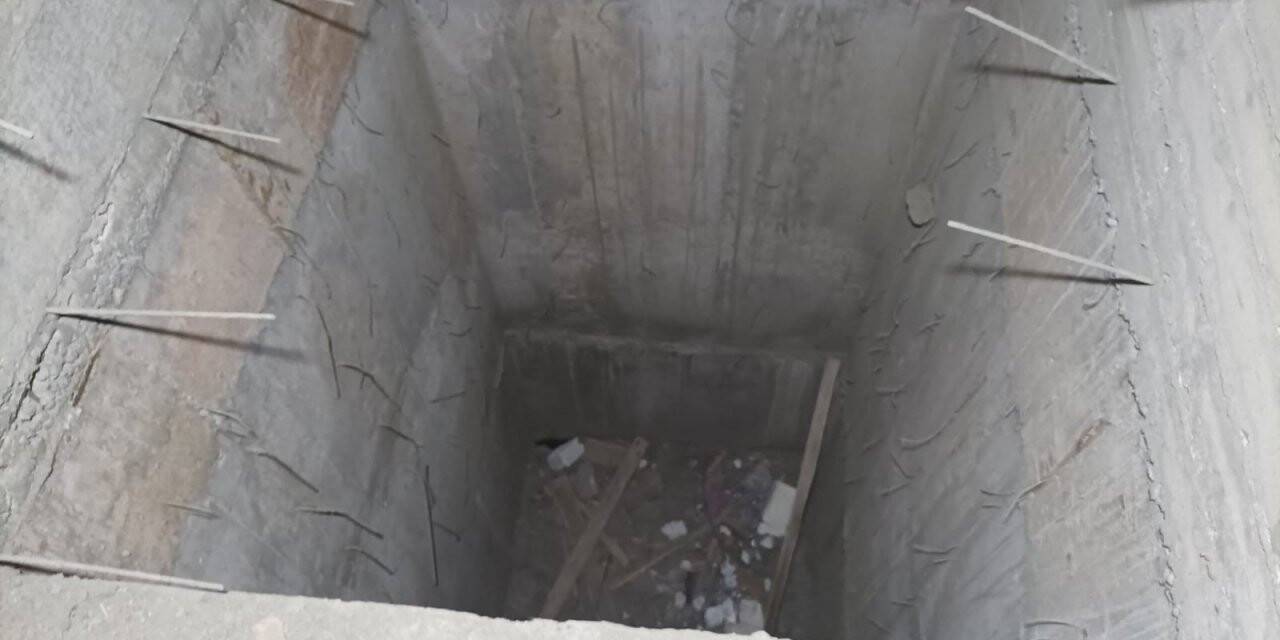 Asansör boşluğuna düşen bekçi yaralandı
