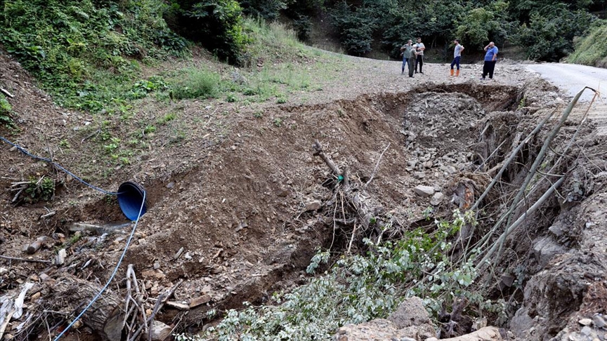 Bozkurt'un köylerinde sel felaketinin izleri ortaya çıktı