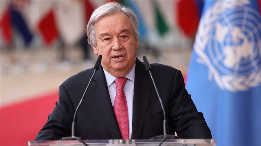 Guterres, Türkiye'deki doğal felaketler nedeniyle dayanışma mesajı paylaştı