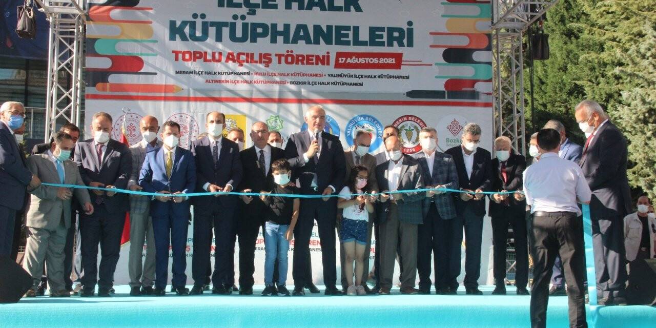 Bakan Ersoy Konya’da 5 kütüphanenin açılışını gerçekleştirdi