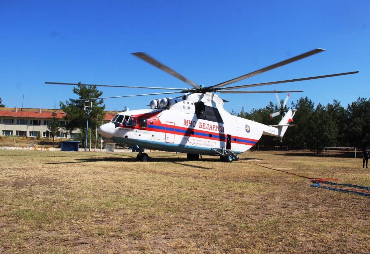 Dünyanın en büyük yangın söndürme helikopteri Muğla’da gece gündüz nöbet tutuyor