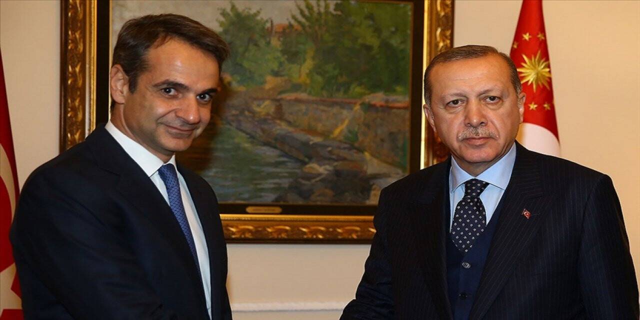 Cumhurbaşkanı Erdoğan, Yunanistan Başbakanı Miçotakis’le görüştü