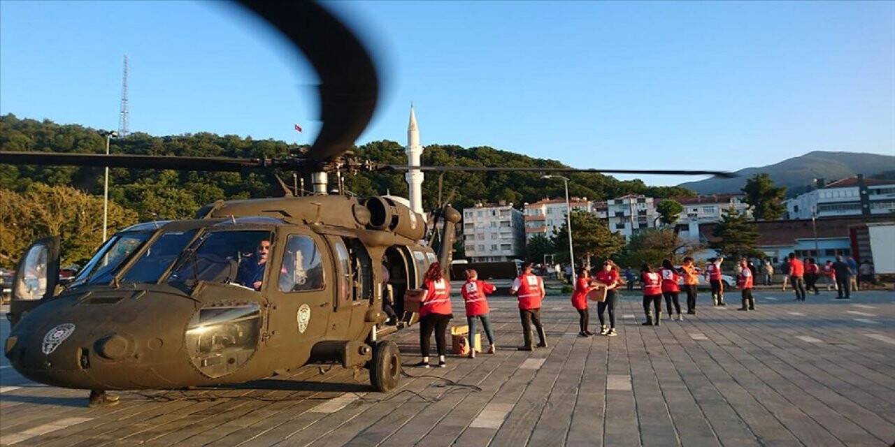 Türk Kızılay sel bölgelerinde iyileştirme çalışmalarına destek oluyor