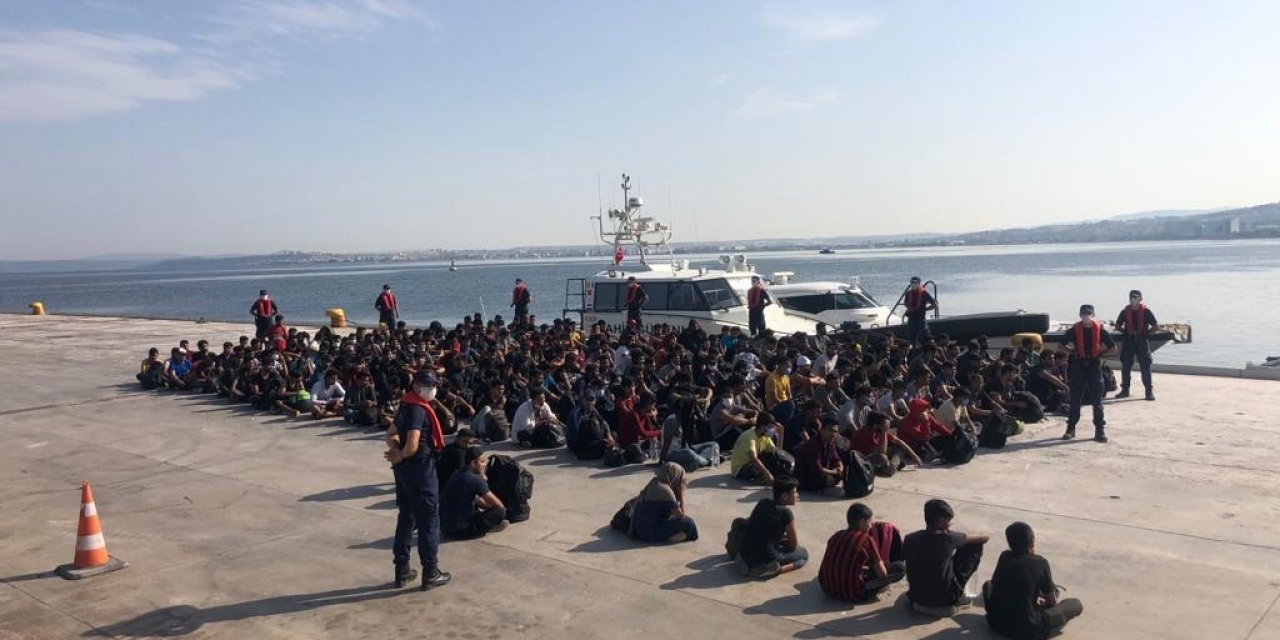 Akdeniz'de 204 düzensiz göçmen yakalandı