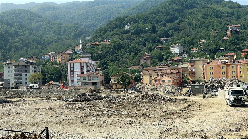 Bozkurt'taki sel felaketinin 18'inci gününde çalışmalar aralıksız sürüyor