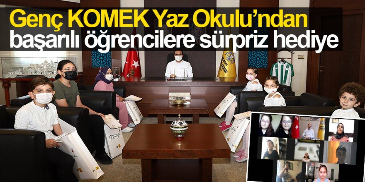 Genç KOMEK Yaz Okulu’ndan başarılı öğrencilere sürpriz hediye