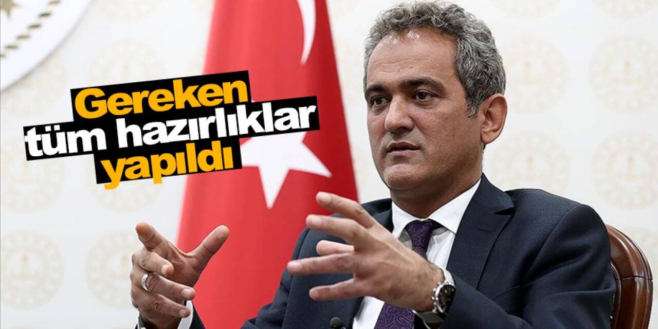Mili Eğitim Bakanı Özer'den son dakika yüz yüze eğitim açıklaması