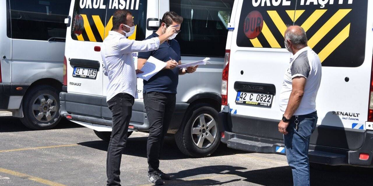 Konya Büyükşehir’den okul servislerine denetim