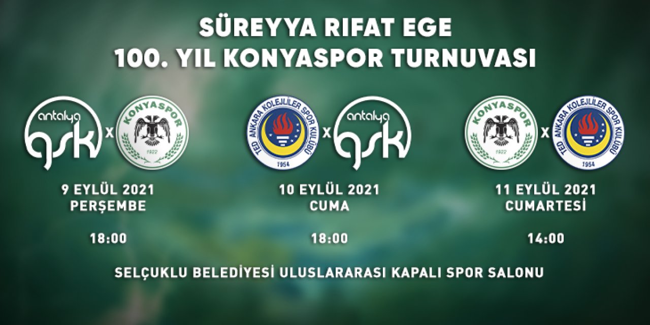 Beysu Konyaspor'dan 100. yıl turnuvası