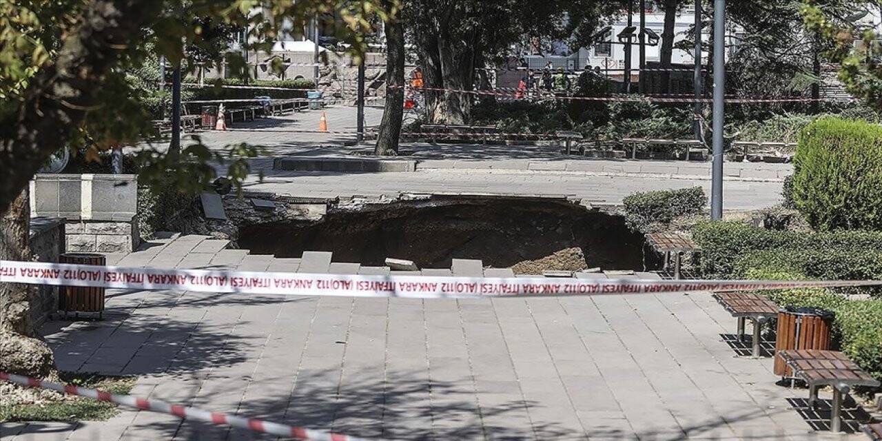 Ankara Güvenpark'ta göçük meydana geldi