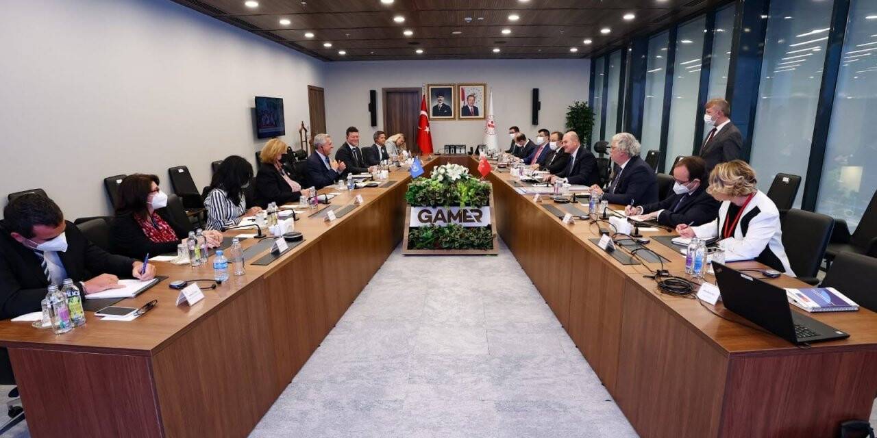 İçişleri Bakanı Soylu, Birleşmiş Milletler Mülteciler Yüksek Komiseri Grandi’yi kabul etti