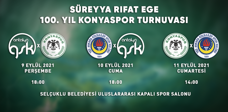 100. Yıl Konyaspor Turnuvası başlıyor