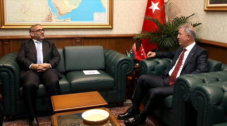 Bakan Akar, Libya Yüksek Devlet Konseyi Başkanı El-Meşri ile görüştü