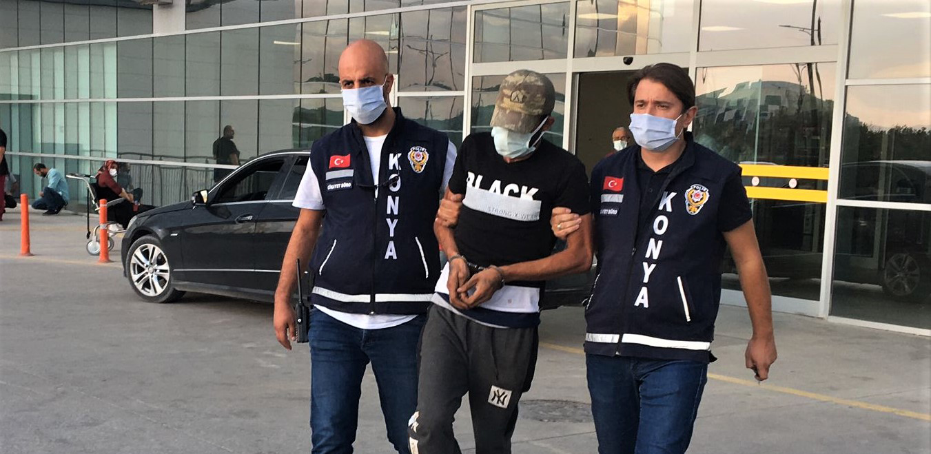Konya'da polise bıçak çeken şüpheli tutuklandı