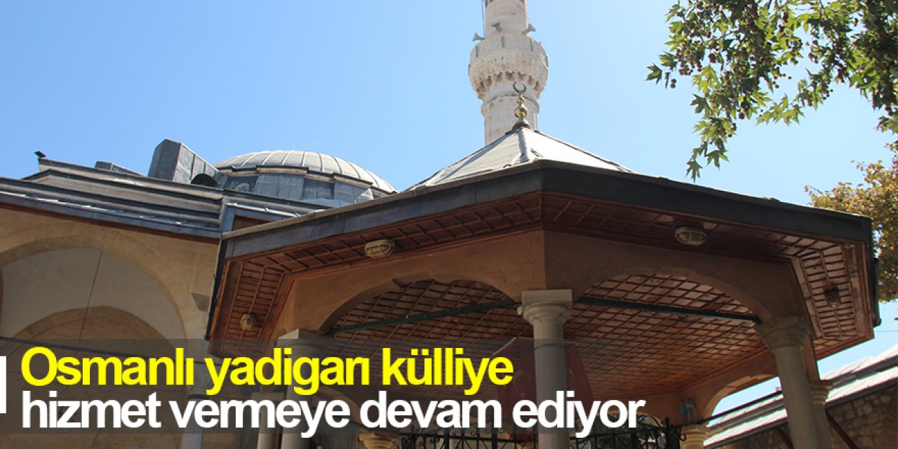 Konya'da 1576 yılında yaptırılan Osmanlı yadigarı külliye hizmet vermeye devam ediyor