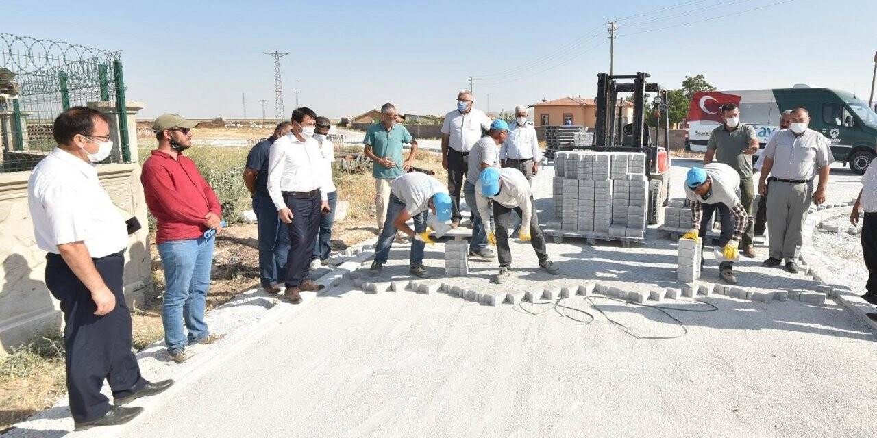 Karatay’ın dört bir tarafında parke çalışmaları devam ediyor