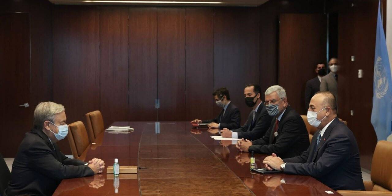 Bakan Çavuşoğlu, New York’ta BM Genel Sekreteri Guterres ile görüştü