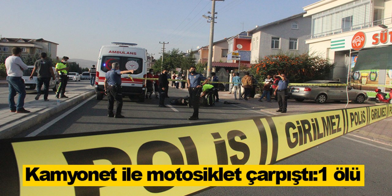 Konya'da kaza! Kamyonet ile motosiklet çarpıştı:1 ölü