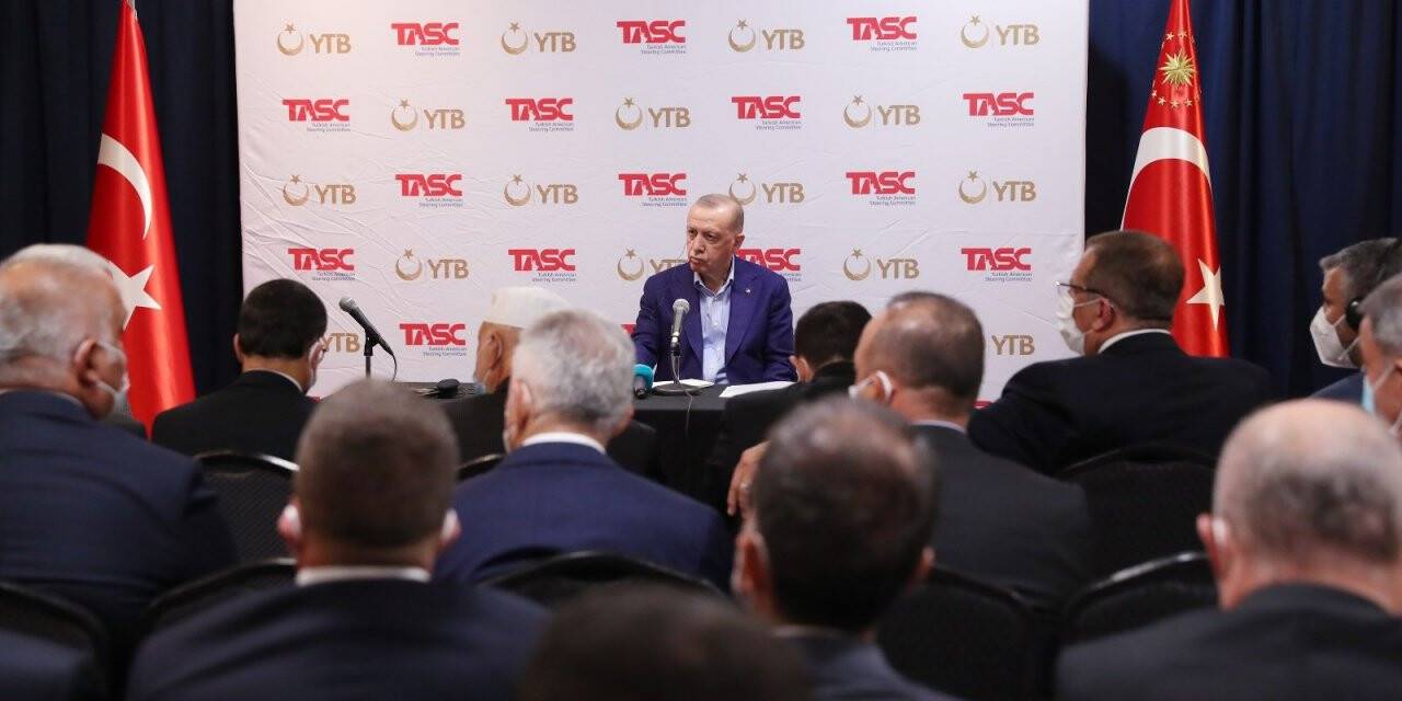 Cumhurbaşkanı Erdoğan, ABD’deki Türk vatandaşları ile bir araya geldi