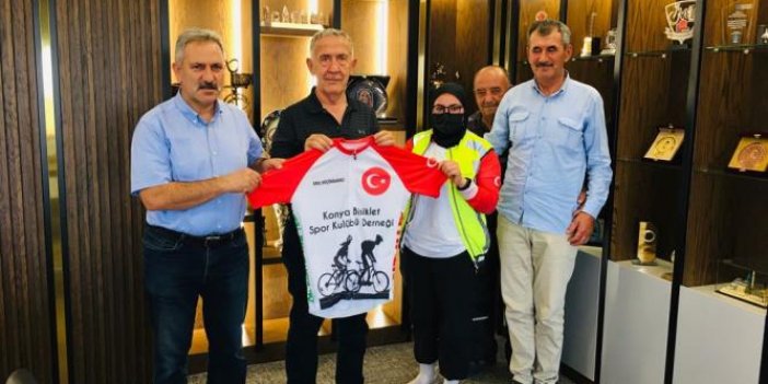 Konya Bisiklet Spor Kulübü’nden Küçükbakırcı’ya ziyaret