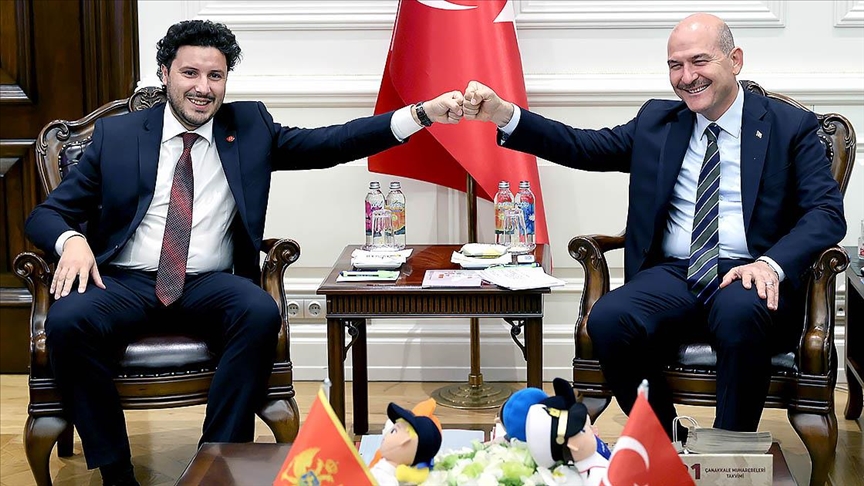 Bakan Soylu, Karadağ Başbakan Yardımcısı Abazoviç ile görüştü