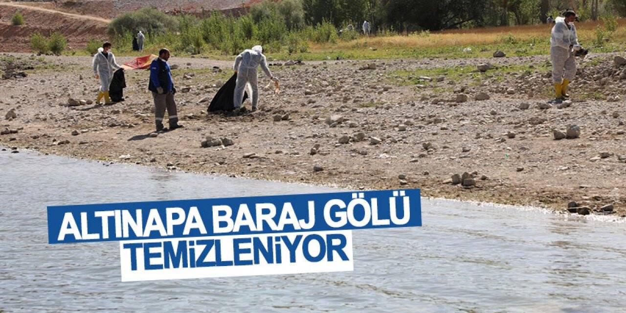 Altınapa Baraj Gölü temizleniyor
