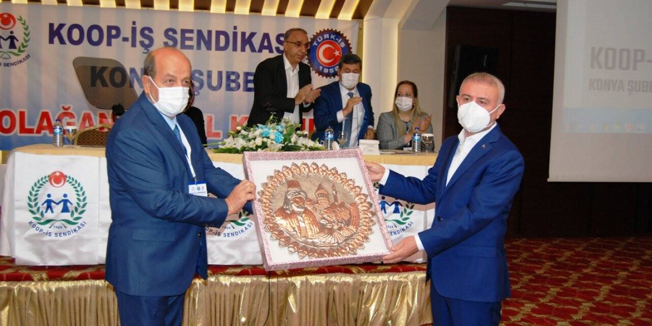 KOOP-İŞ Konya’da Rafet Durmaz güven tazeledi