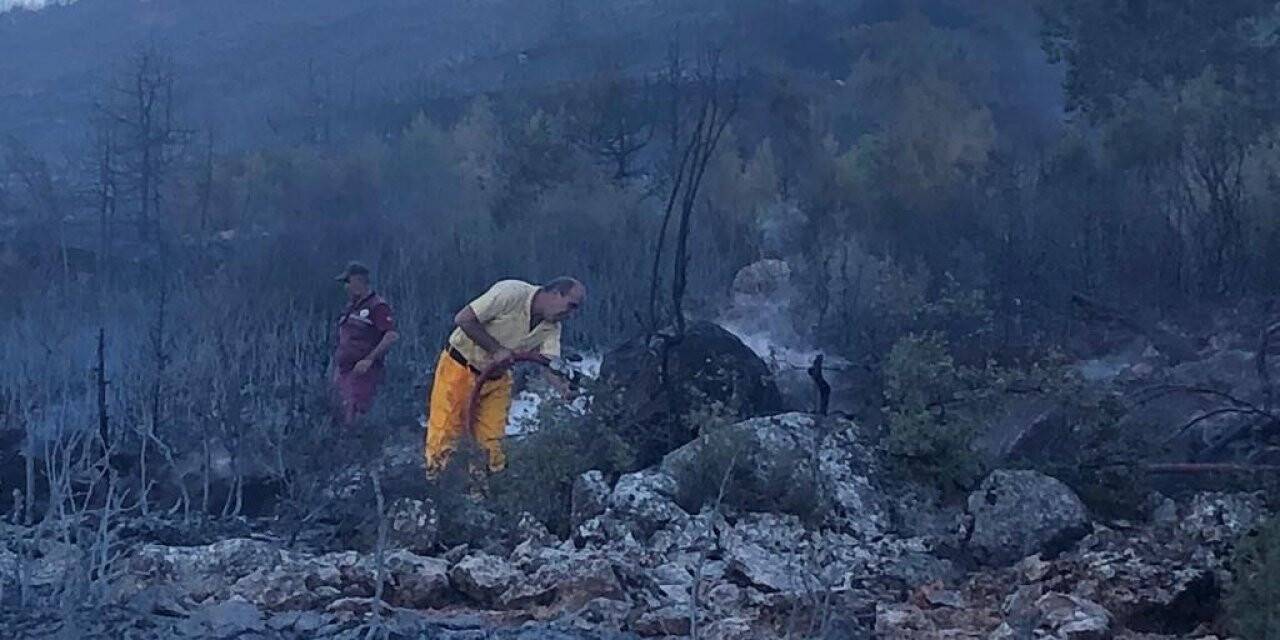 Burdur Bucak’taki orman yangını kısmen kontrol altında