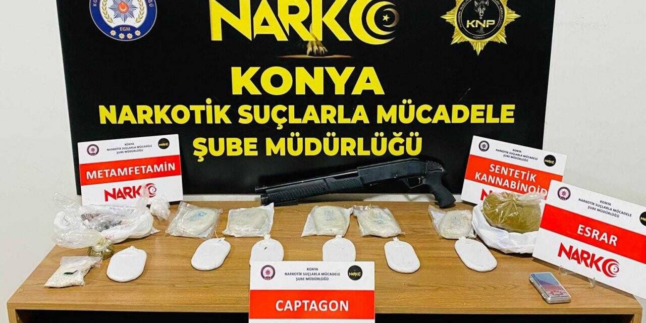 Konya’da uyuşturucu tacirlerine operasyon